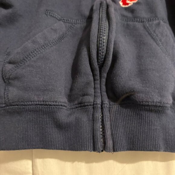 Boston Red Socks Baby Zip Up Sweatshirt Size 6m Navy Blue Red Baseball MLB - Picture 4 of 9